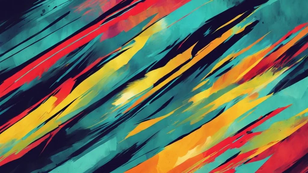 diagonal brushstroke direction