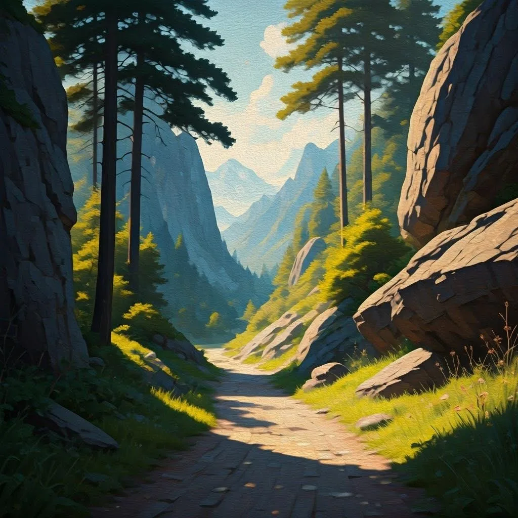 An example of an artwork utilizing the techniques of light and shadow iin art.