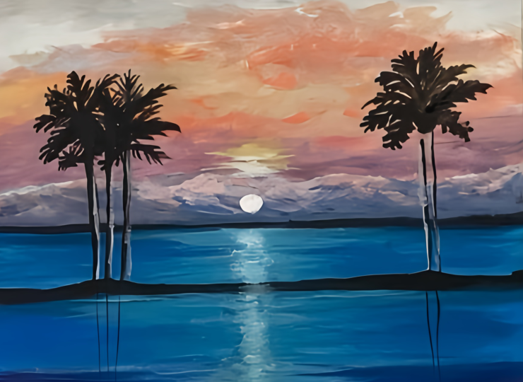 Beach Sunset Painting