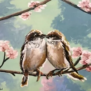 artwork with birds